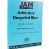 JAM Paper 65 lb. Cardstock Paper, 8.5" x 11", Blue, 250 Sheets/Ream (101899B)