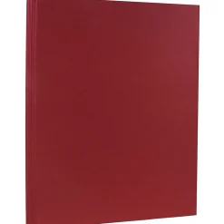 JAM Paper 80 lb. Cardstock Paper, 8.5" x 11", Dark Red, 50 Sheets/Pack (46395837)