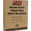 JAM Paper 65 lb. Cardstock Paper, 8.5" x 11", Brown Kraft, 250 Sheets/Ream (LEKR120606B)