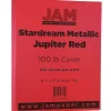 JAM Paper 110 lb. Cardstock Paper, 8.5" x 11", Jupiter Red Stardream, 50 Sheets/Pack (173SD8511JU285)