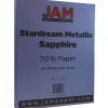 JAM Paper 110 lb. Cardstock Paper, 8.5" x 11", Sapphire Blue Stardream, 50 Sheets/Pack (173SD8511SI285)