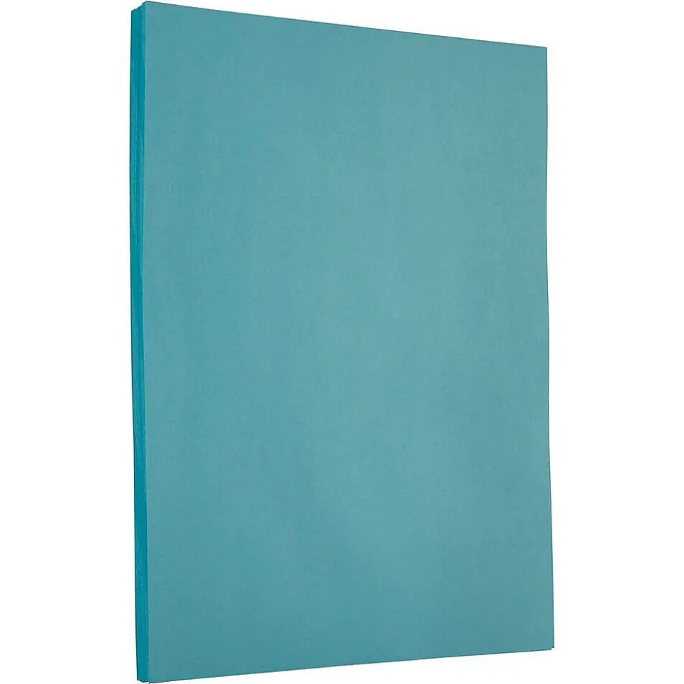 JAM Paper 65 lb. Cardstock Paper, 8.5" x 11", Blue, 50 Sheets/Pack (101899)