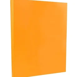 JAM Paper 65 lb. Cardstock Paper, 8.5" x 11", Ultra Orange, 250 Sheets/Ream (151027B)