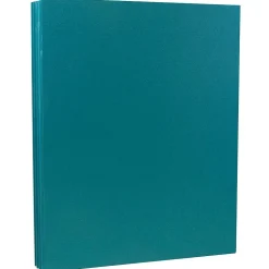 JAM Paper 80 lb. Cardstock Paper, 8.5" x 11", Teal, 50 Sheets/Pack (1524384)
