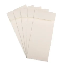 JAM Paper #11 Policy Business Strathmore Envelopes, 4.5 x 10.375, Natural White Wove, 50/Pack (900905923I)