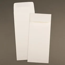 JAM Paper #11 Policy Business Strathmore Envelopes, 4.5 x 10.375, Natural White Wove, 50/Pack (900905923I)