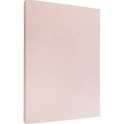 JAM Paper 30% Recycled Parchment Cardstock, 65 lb., 8.5" x 11", Salmon Pink, 50 Sheets/Pack (17137623)