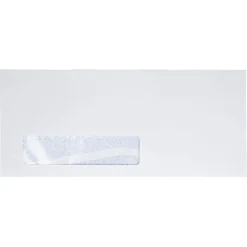 JAM Paper #10 Security Tinted Booklet Envelopes, 4 1/8" x 9 1/2", White, 50/Pack (99977-50)