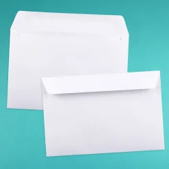 JAM Paper 6 x 9 Booklet Commercial Envelopes, White, Bulk 250/Box (4238h)