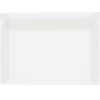 JAM Paper 8.75 x 11.5 Booklet Translucent Vellum Envelopes, Clear, 25/Pack (2851370)