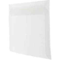 JAM Paper 8.75 x 11.5 Booklet Translucent Vellum Envelopes, Clear, 25/Pack (2851370)