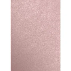 JAM PAPER 12" x 18" Cardstock, Misty Rose Metallic, 50/pack (1218-C-M203-50)