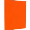 JAM PAPER 8.5" x 11" Color Cardstock, 65lb, Orange, 100/pack (1033879G)