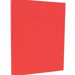 JAM PAPER 8.5" x 11" Color Cardstock, 65lb, Red, 100/pack (101378G)
