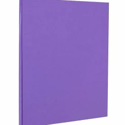 JAM PAPER 8.5" x 11" Color Cardstock, 65lb, Violet, 100/pack (102426G)