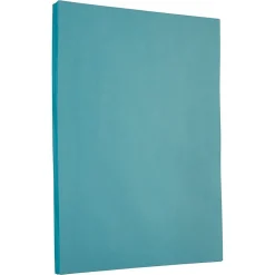 JAM PAPER 8.5" x 11" Colored Cardstock, 65lb, Blue, 100/pack (101899G)