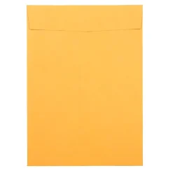 JAM Paper 7.5 x 10.5 Kraft Open End Catalog Envelopes with Peel and Seal Closure, Brown Kraft Manila, Bulk 500/Box (13034230C)