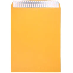 JAM Paper 11.5 x 14.5 Kraft Open End Catalog Envelopes with Peel and Seal Closure, Brown Kraft Manila, Bulk 500/Box (13034235c)