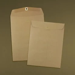 JAM Paper 9 x 12 Kraft Open End Catalog Envelopes with Clasp Closure, Brown Kraft Paper Bag, 25/Pack (563120849)