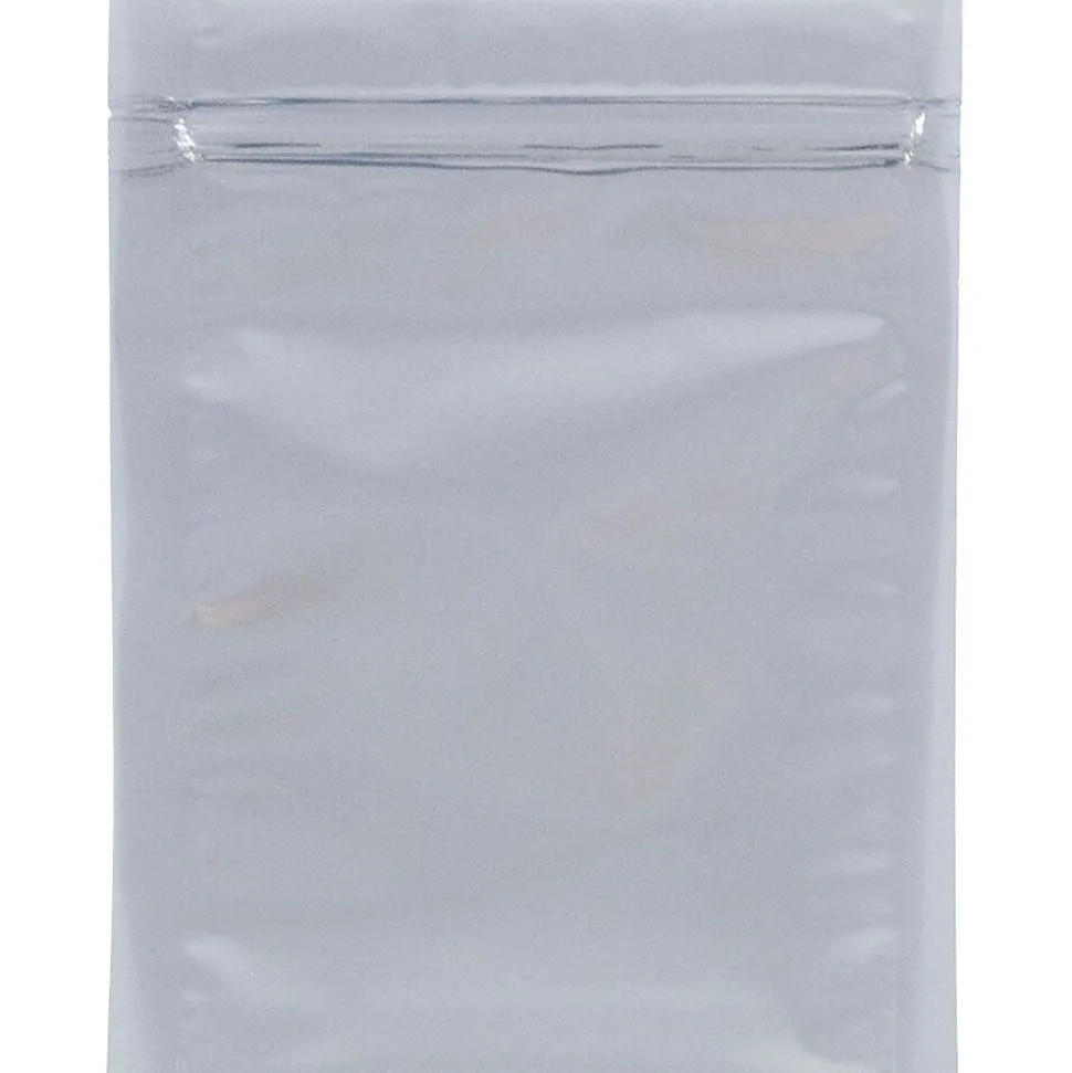 JAM Paper 6 x 8 Open End Catalog Foil Envelopes with Zip Closure, Clear, 100/Pack (3006A58A2B)