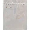 JAM Paper 4 x 6 Open End Catalog Foil Envelopes with Zip Closure, Clear, 100/Pack (30046A58B)