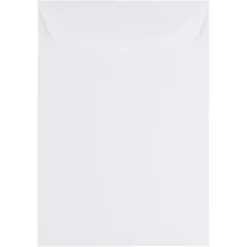 JAM Paper 7 x 10 Open End Catalog Envelopes, White, 50/Pack (1623194i)
