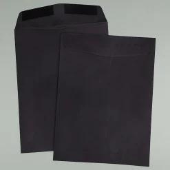 JAM Paper 9 x 12 Open End Catalog Envelopes, Black, 25/Pack (v01225a)