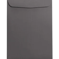 JAM Paper 9 x 12 Open End Catalog Envelopes, Dark Grey, 50/Pack (21285783i)