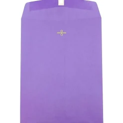 JAM Paper 10 x 13 Open End Catalog Colored Envelopes with Clasp Closure, Violet Purple Recycled, 50/Pack (v0128182i)