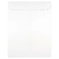 JAM Paper 9.5 x 12.5 Open End Catalog Envelopes with Peel and Seal Closure, White, 25/Pack (356828781A)