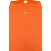 JAM Paper 10 x 13 Open End Catalog Colored Envelopes with Clasp Closure, Orange Recycled, 25/Pack (913745a)