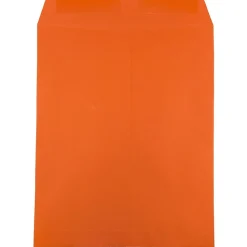 JAM Paper 10 x 13 Open End Catalog Colored Envelopes, Orange Recycled, 50/Pack (87766i)