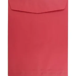 JAM Paper 10 x 13 Open End Catalog Colored Envelopes, Red Recycled, 50/Pack (v0128192i)