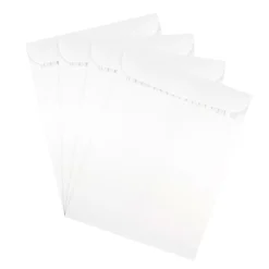 JAM Paper 10 x 13 Open End Catalog Envelopes with Peel and Seal Closure, White, 50/Pack (356828782i)