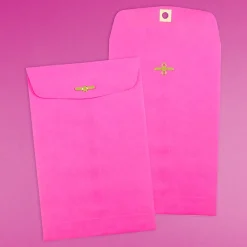JAM Paper® 6 x 9 Open End Catalog Colored Envelopes with Clasp Closure, Ultra Fuchsia Pink, 25/Pack (900909024F)