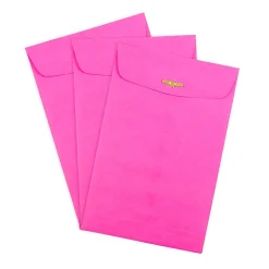 JAM Paper® 6 x 9 Open End Catalog Colored Envelopes with Clasp Closure, Ultra Fuchsia Pink, 25/Pack (900909024F)