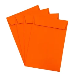 JAM Paper® 6 x 9 Open End Catalog Colored Envelopes, Orange Recycled, 250/Pack (88129D)