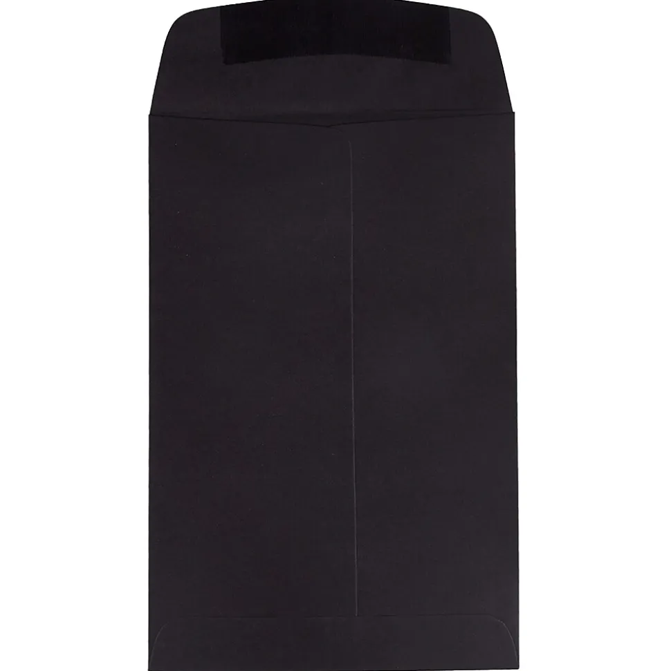 JAM Paper 6 x 9 Open End Catalog Envelopes, Black, 100/Pack (88095)