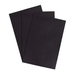 JAM Paper 6 x 9 Open End Catalog Envelopes, Black, 100/Pack (88095)