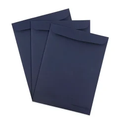 JAM Paper 9 x 12 Open End Catalog Envelopes, Navy Blue, 25/Pack (51287431)