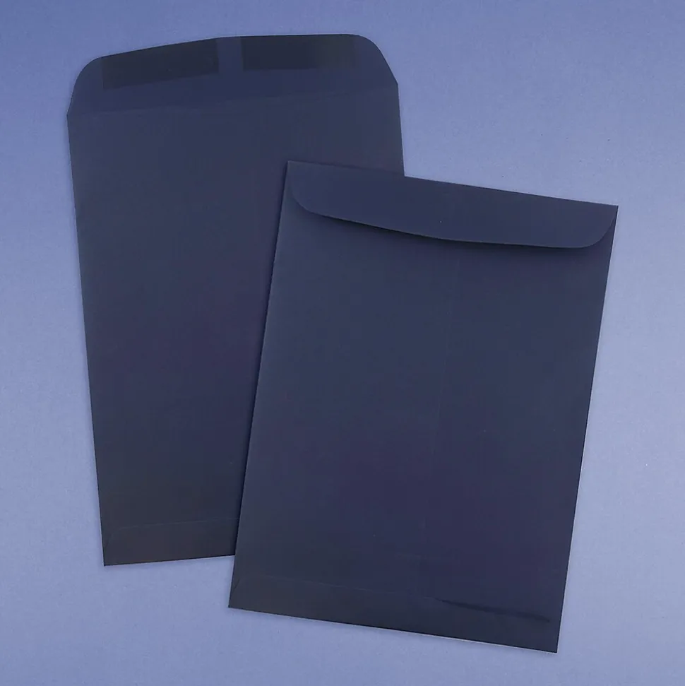 JAM Paper 9 x 12 Open End Catalog Envelopes, Navy Blue, 25/Pack (51287431)