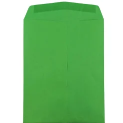 JAM Paper 10 x 13 Open End Catalog Colored Envelopes, Green Recycled, 100/Pack (V0128190)