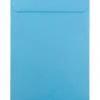 JAM Paper 10 x 13 Open End Catalog Colored Envelopes, Blue Recycled, 100/Pack (87725)