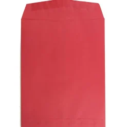 JAM Paper 10 x 13 Open End Catalog Colored Envelopes, Red Recycled, 100/Pack (V0128192)