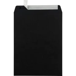 JAM Paper 10 x 13 Open End Catalog Envelopes, Black, 100/Pack (87733)