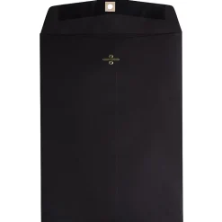 JAM Paper 9 x 12 Open End Catalog Envelopes with Clasp Closure, Black, 100/Pack (73854)
