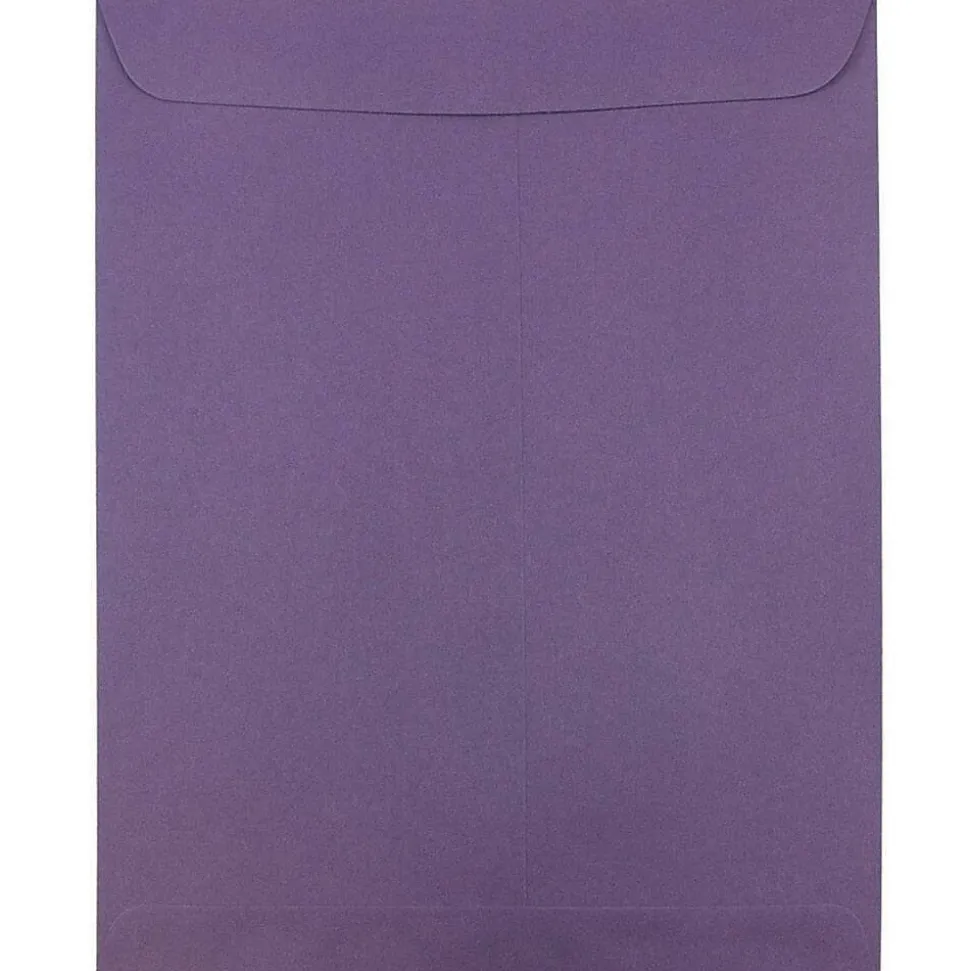JAM Paper 10" x 13" Open End Catalog Envelopes, Dark Purple, 10/Pack (1287032C)