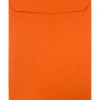 JAM Paper 9" x 12" Open End Catalog Colored Envelopes, Orange Recycled, 10/Pack (80410B)