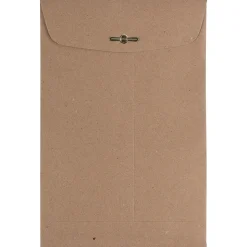 JAM Paper 6" x 9" Open End Catalog Envelopes with Clasp Closure, Brown Kraft Paper Bag, 10/Pack (563120844D)