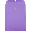 JAM Paper 10" x 13" Open End Catalog Colored Envelopes with Clasp Closure, Violet Purple Recycled, 10/Pack (V0128182B)